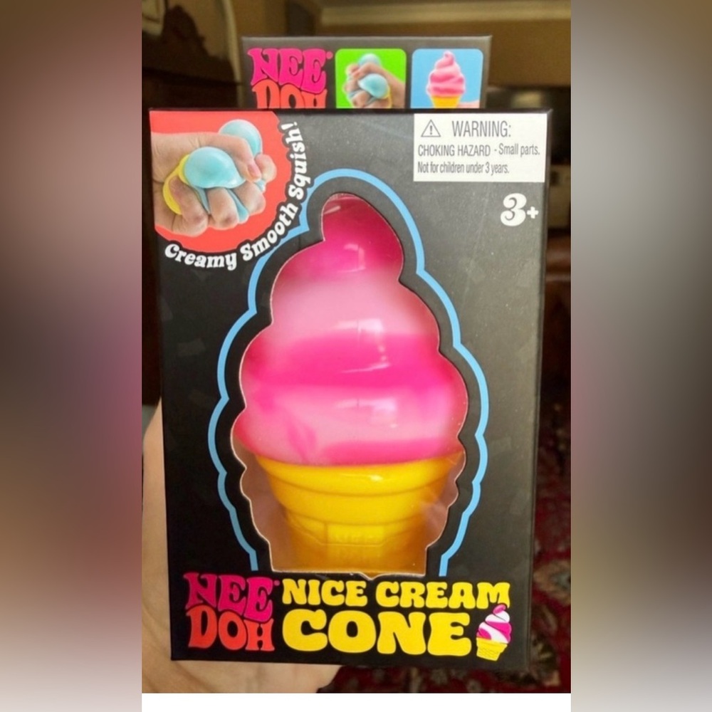 Schylling NeeDoh Nice Cream Cones PINK
Ice Cream Swirl Squishy 2026 TikTok fav